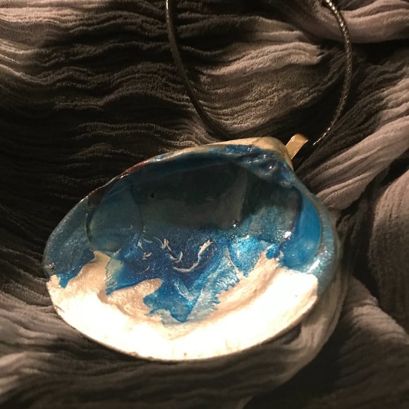 Seashell Boho rare Unique Vintage Rare One of a Kind Handmade Necklace - Picture 10 of 16